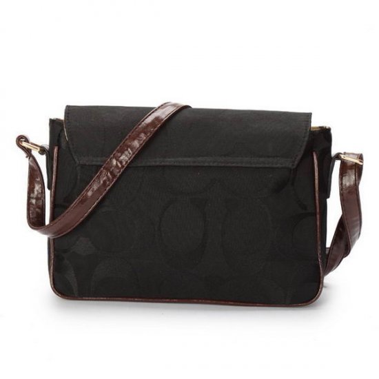 Coach Stud In Signature Medium Black Crossbody Bags AYU